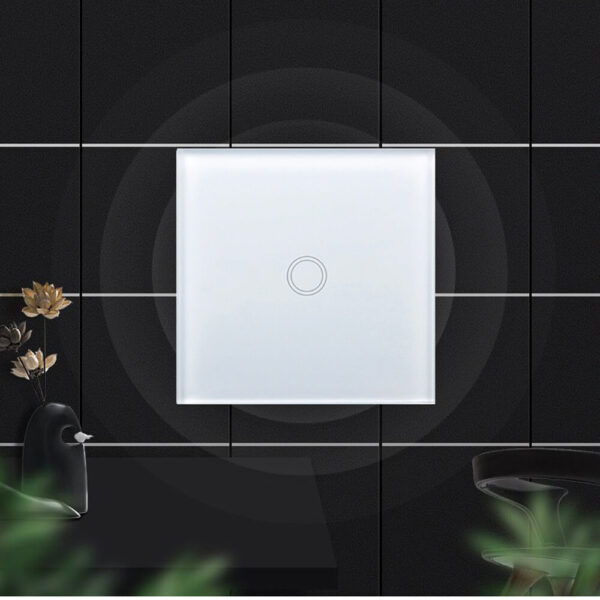 interrupteur tactile blanc CRYSTAL