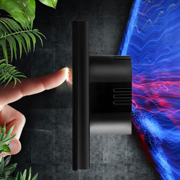 interrupteur tactile noir CRYSTAL