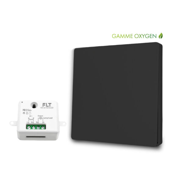 interrupteur sans fils OXYGEN 11 noir