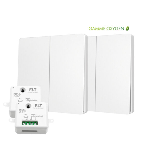 Kit interrupteur double allumage sans fils OXYGEN 22