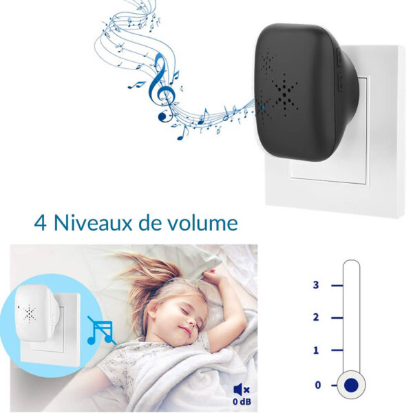 Sonnette sans fil SonnEco noir