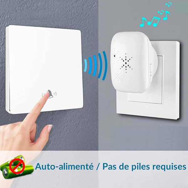 Sonnette sans fil SonnEco 11 blanc
